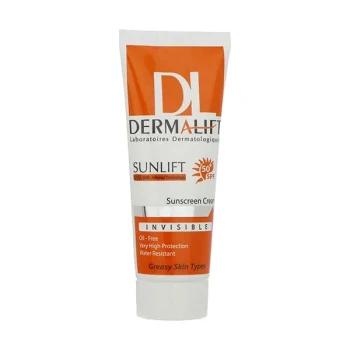 کرم ضد آفتاب بی رنگ درمالیفت  مناسب برای پوست چرب با SPF50