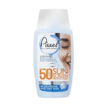 کرم ضد آفتاب بی رنگ SPF50 پوست چرب و جوشدار پیکسل 50ml