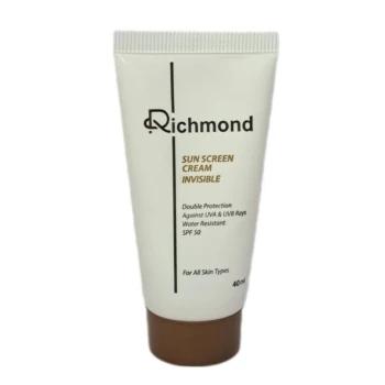 کرم ضد آفتاب بی رنگ SPF50 ریچموند 40 میل